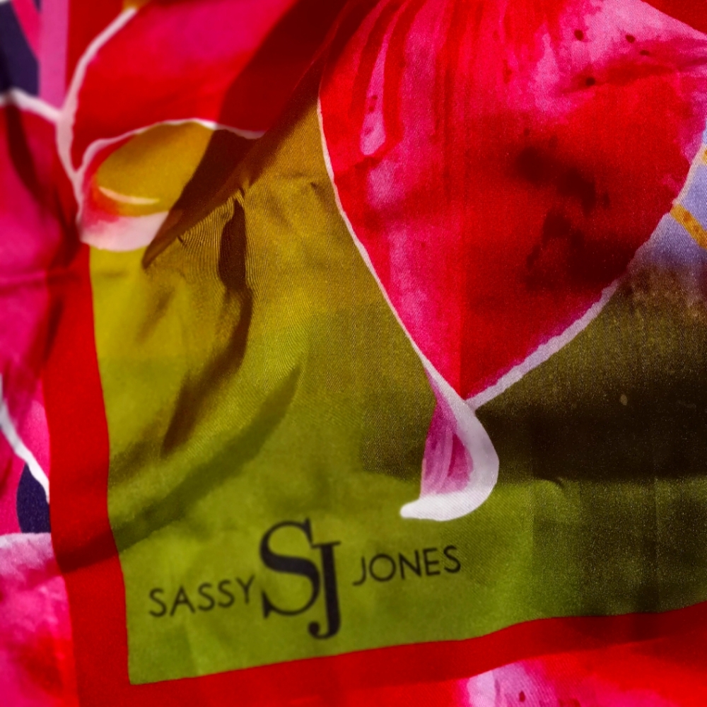 Silk scarf by Sassy Jones